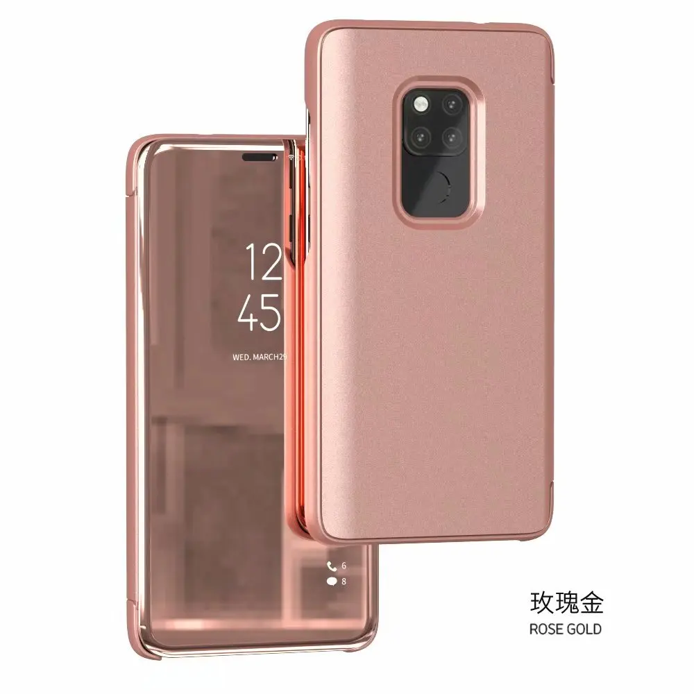 1 Умный зеркальный флип чехол для huawei Honor 9 10 Lite mate 9 10 20 Pro P9 P10 P20 Lite Y6 P Smart Nova 3i 3E 3 защитный чехол - Цвет: 1