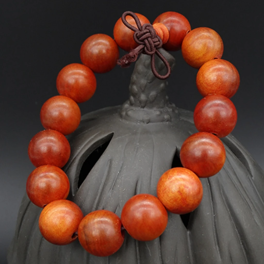 15 мм Monarch RAJA KAYU Wood Тибетский буддизм браслет-амулет