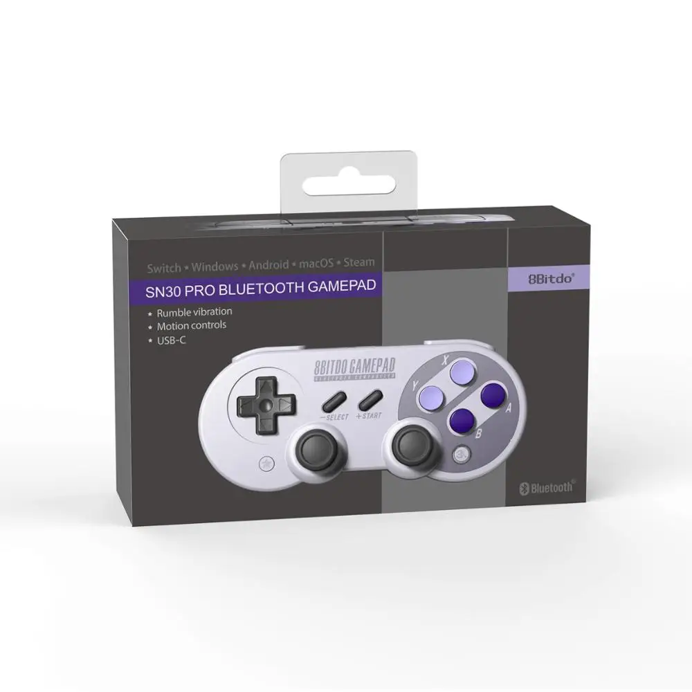 New Wireless Bluetooth Gamepad 8Bitdo SF30Pro SN30Pro Game Controller For X-input D-input Mac Mode For Nintend Switch