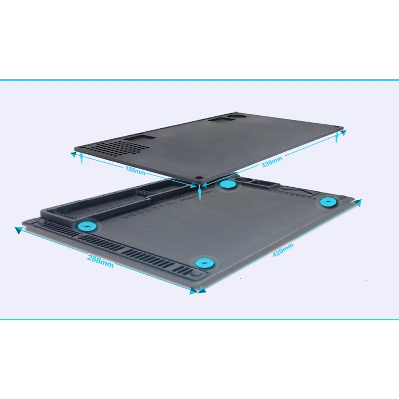 2 в 1 термостойкая паяльная панель изоляционный силиконовый коврик Настольный