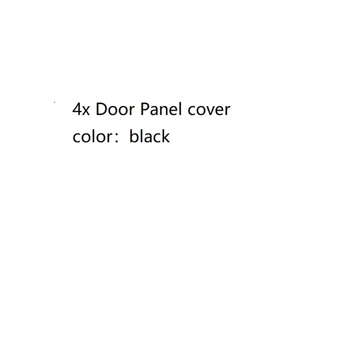 4x Door Panel cover 4 шт./компл. внутренняя отделка из микрофибры двери автомобиля/подлокотник Панель Защитная крышка украшения коврик для VW Golf 6 2010 2011 2012 2013 - Название цвета: 4x Door Panel cover