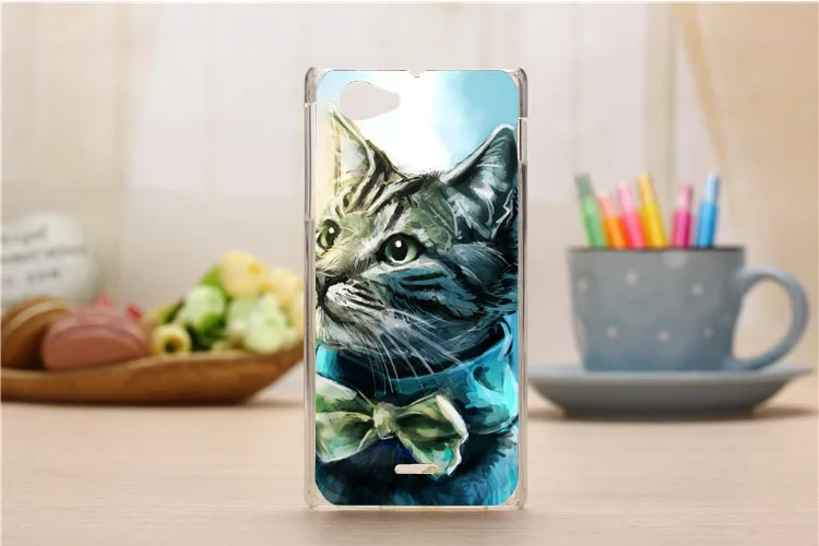 Высокое качество diy цветной Жесткий pc Пластиковый чехол для телефона sony Xperia J ST26i