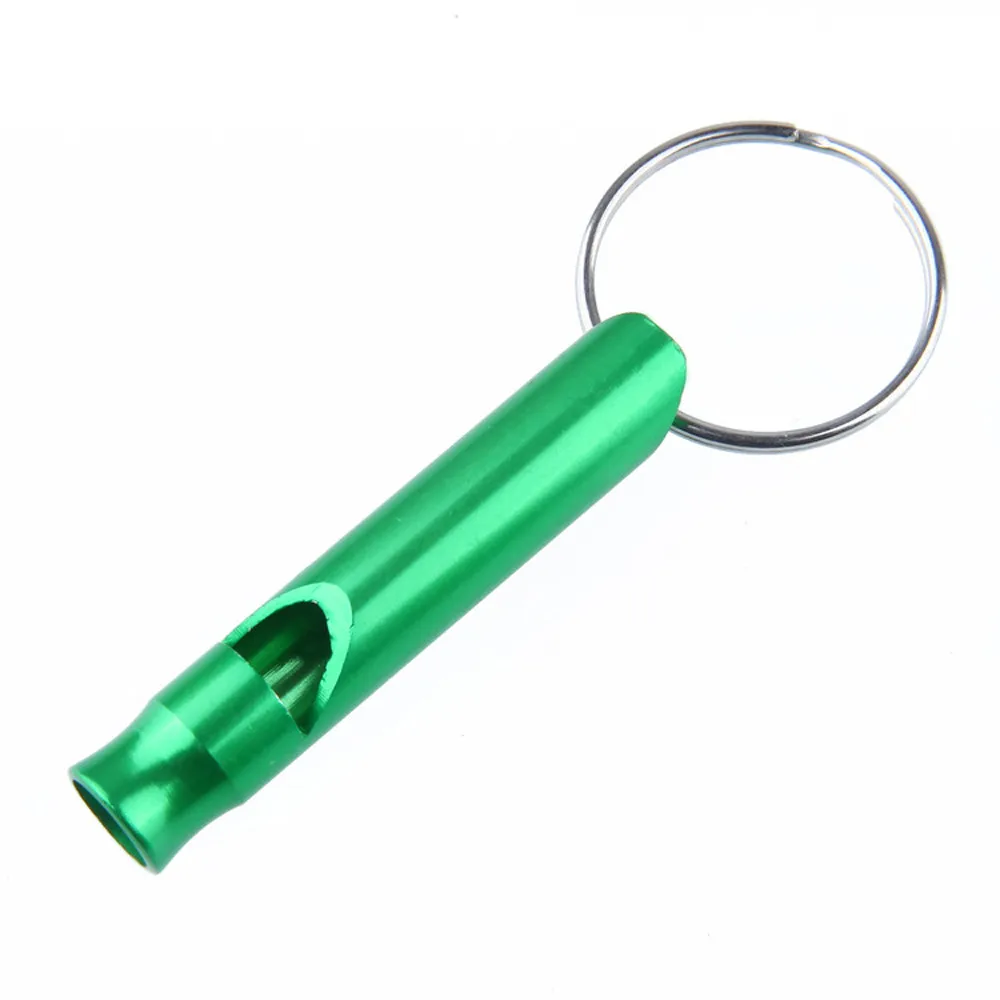 Красочные 5 шт. Алюминиевый свисток для выживания многофункциональный аварийный