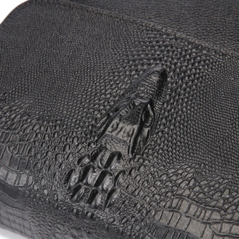 Мужские сумки через плечо из натуральной кожи аллигатора модные мужские