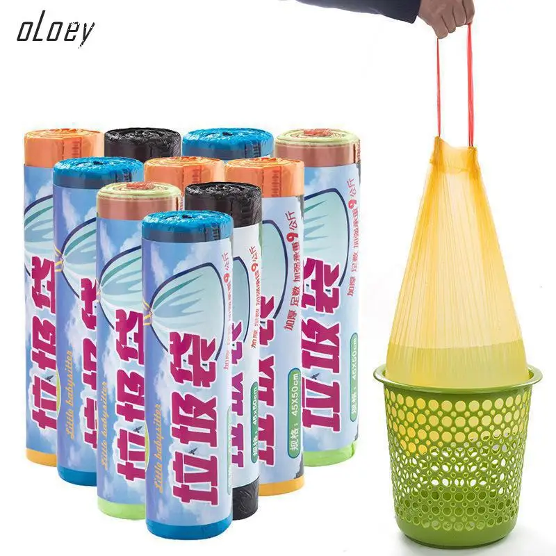 15 шт. пластиковые пакеты для мусора на шнурке|Мешки мусора| |