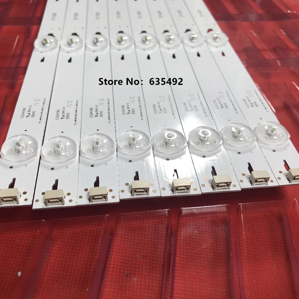 

LED Backlight strip 5 lamp For TCL B48A838U B48A538U T0T-48D2700-8X5-3030C-V3 YHE-4C-LB4805-YH1CK B48A858U 48HR330M05A1 LE48M4S1