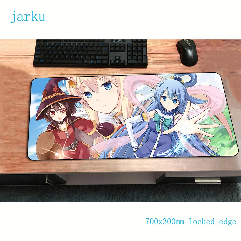 Megumin коврик для мыши 700x300x3 мм компьютерная мышь игровой мат красивый геймпад геймер подарок игровой коврик для мыши офисный коврик для мыши