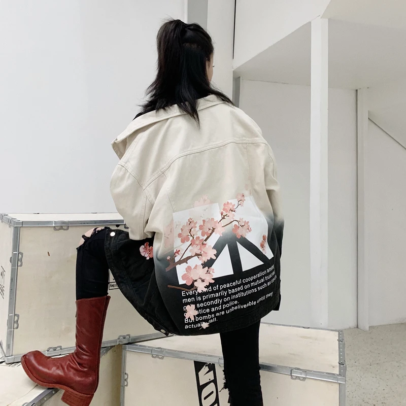 Японские уличные джинсы Sakura модное комбинированное пальто Homme хлопковые