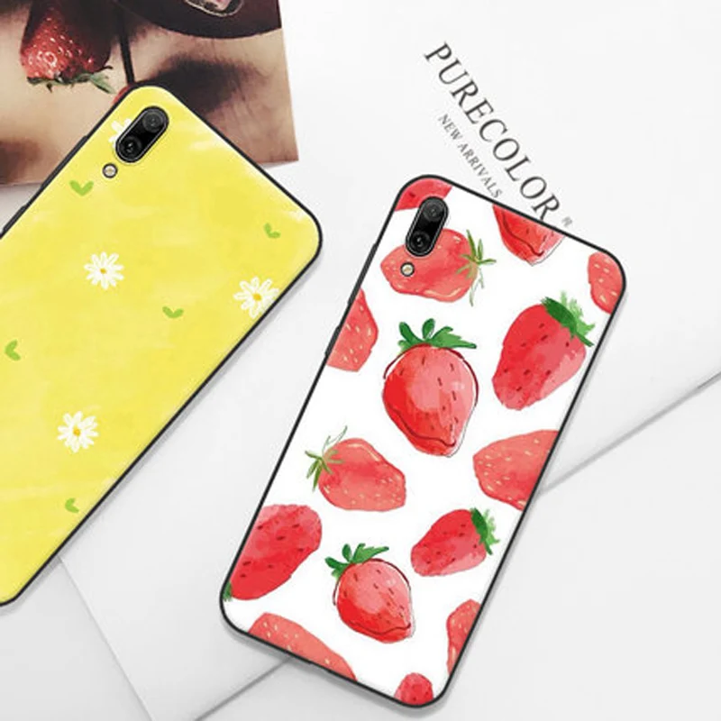 Чехол для Huawei Y7 2019 чехол в стиле ретро мягкий телефона с рисунком Y 7 задняя крышка