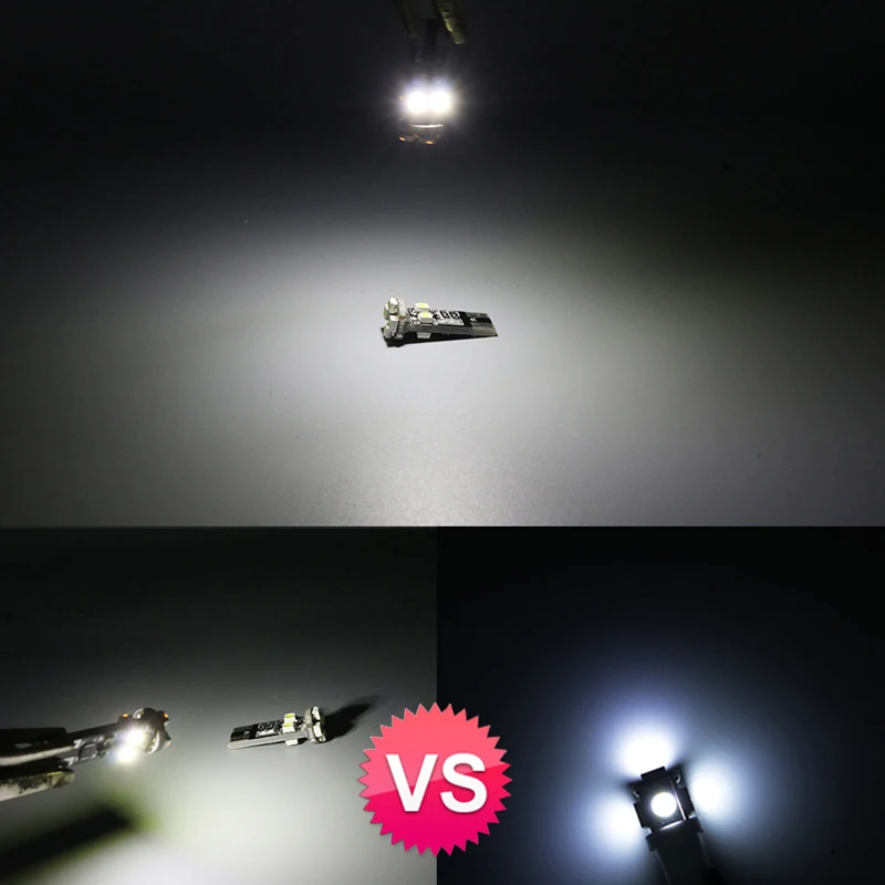 4 шт. автомобильные лампы hlxg T10 W5W 194 168 8 SMD 5050 с клиновидным цоколем для чтения