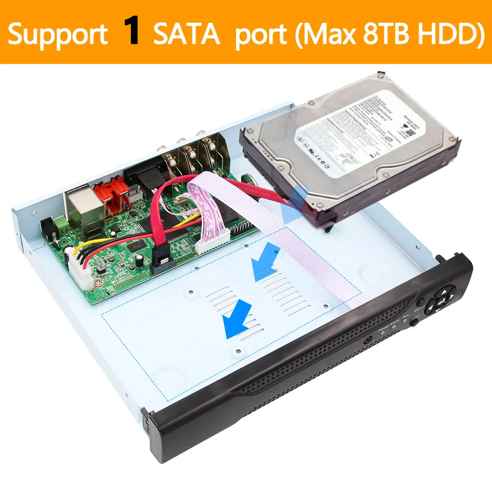 Видеорегистратор 5 в 1 4 канала * 1080N AHD DVR гибридный видеорегистратор для камер
