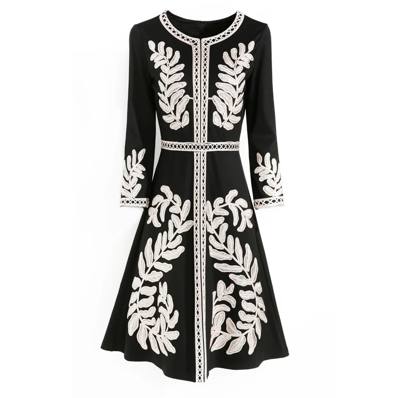Vestido de festa, весенне-осенние вечерние платья для мероприятий, женское платье с аппликацией по всей поверхности, приталенное и расклешенное платье размера плюс XXXL