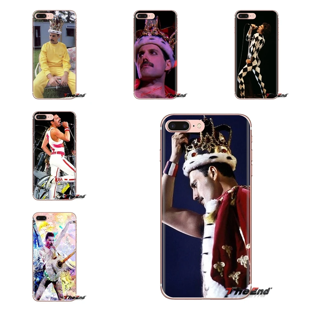 Silicone Housing Case Freddie Mercury Queen band For Sony Xperia Z Z1 Z2 Z3 Z5 compact M2 M4 M5 C4 E3 T3 XA Huawei Mate 7 8 Y3II |