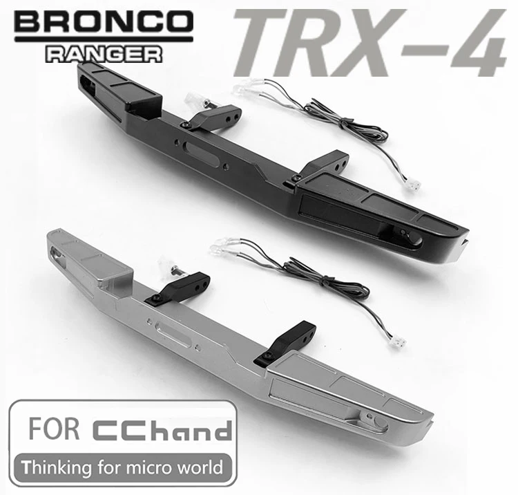 Алюминиевый передний бампер для CC HAND BRONCO TRAXXAS TRX 4 Ford BRONCO|Детали и аксессуары| |