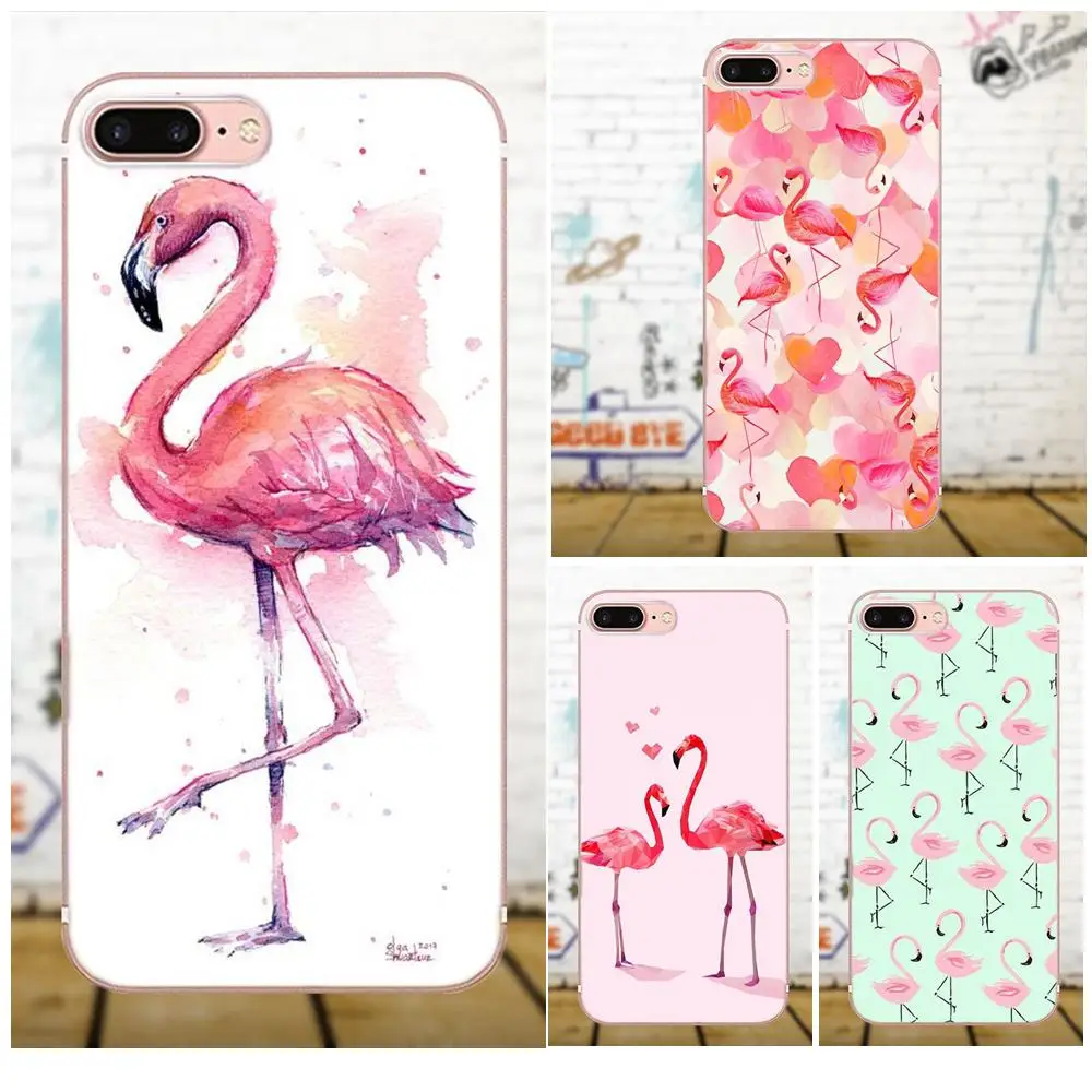 Oedmeb Любовь Фламинго ТПУ Capa Cover для Apple iPhone 4 4S 5 5C 5S SE 6 6S 7 8 Plus X LG G3 G4 G5 G6 K4 K7 K8 K10 | Бамперы -32874424027