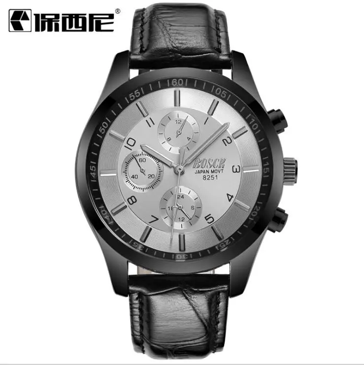 Men Watch Watchband Stainless Steel Wrist Watches Male Calendar Clock Brand Quartz Movement sports luminous waterproof Relogio | Наручные