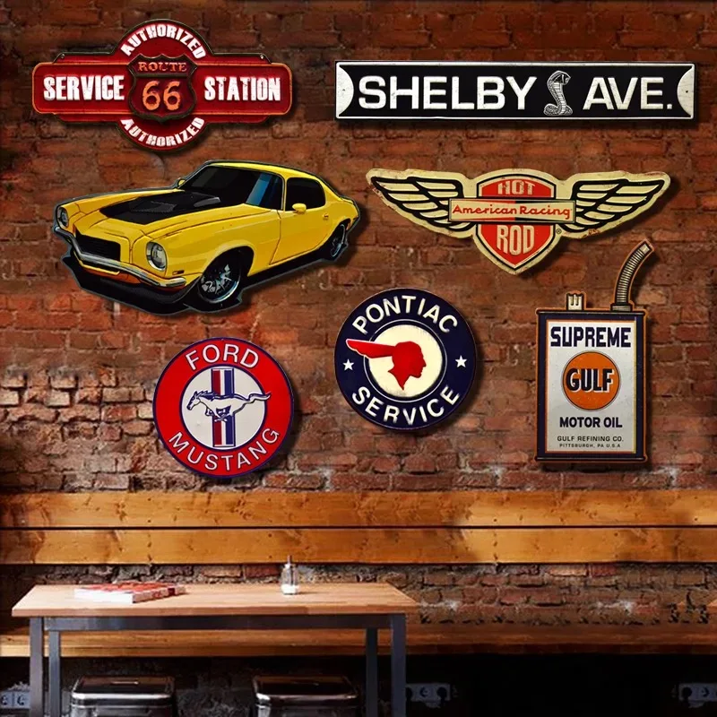 Неправильный оттенок винтажная Оловянная металлическая табличка для бара паба