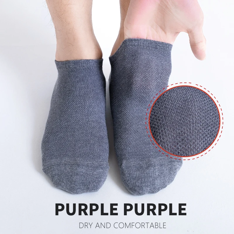 5 Pair Thin Cotton Mesh Socks Invisible Ankle Man&ampWomen Short Summer Breathable cycling socks Male Soft Crew Boat Pairs | Мужская