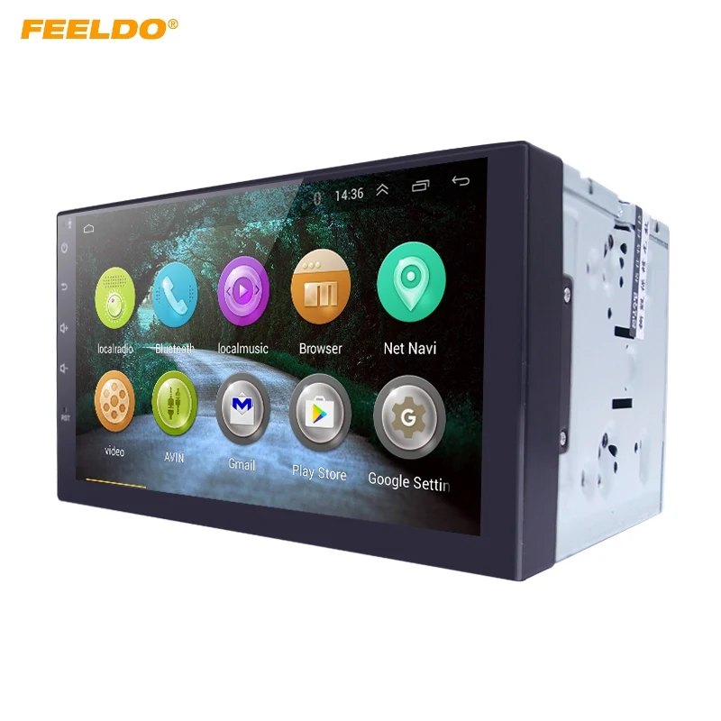 FEELDO 7 дюймовый Android 4.4.2 четырехъядерный автомобильный медиаплеер с GPS Navi Радио для