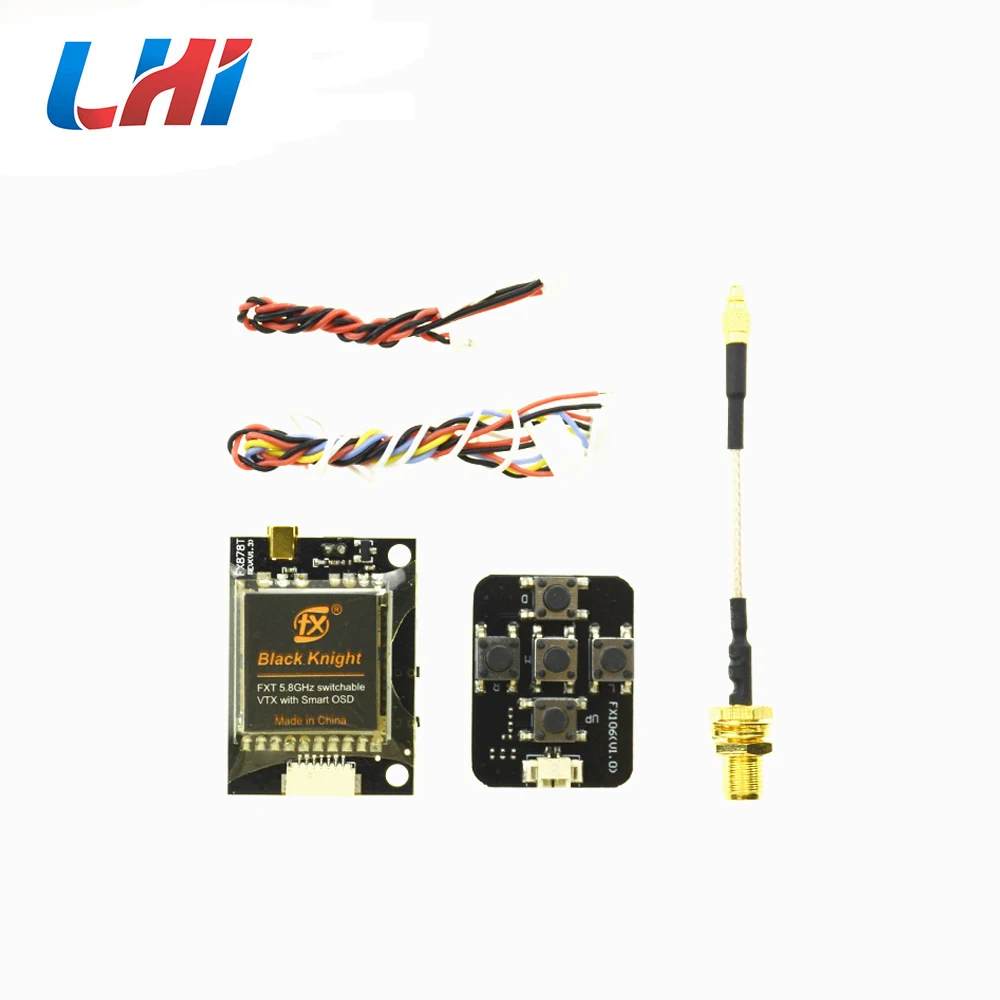 FX878T черный рыцарь 5 8 ГГц Мини FPV переключаемый видеопередатчик 40CH VTX с Smart OSD панель