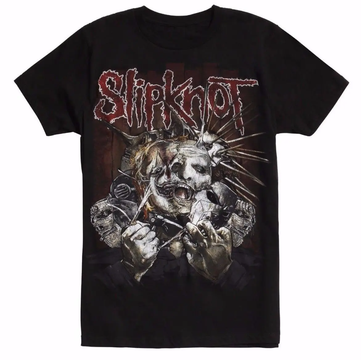 Slipknot рваные маски футболки новые аутентичные и лицензированные спереди сзади