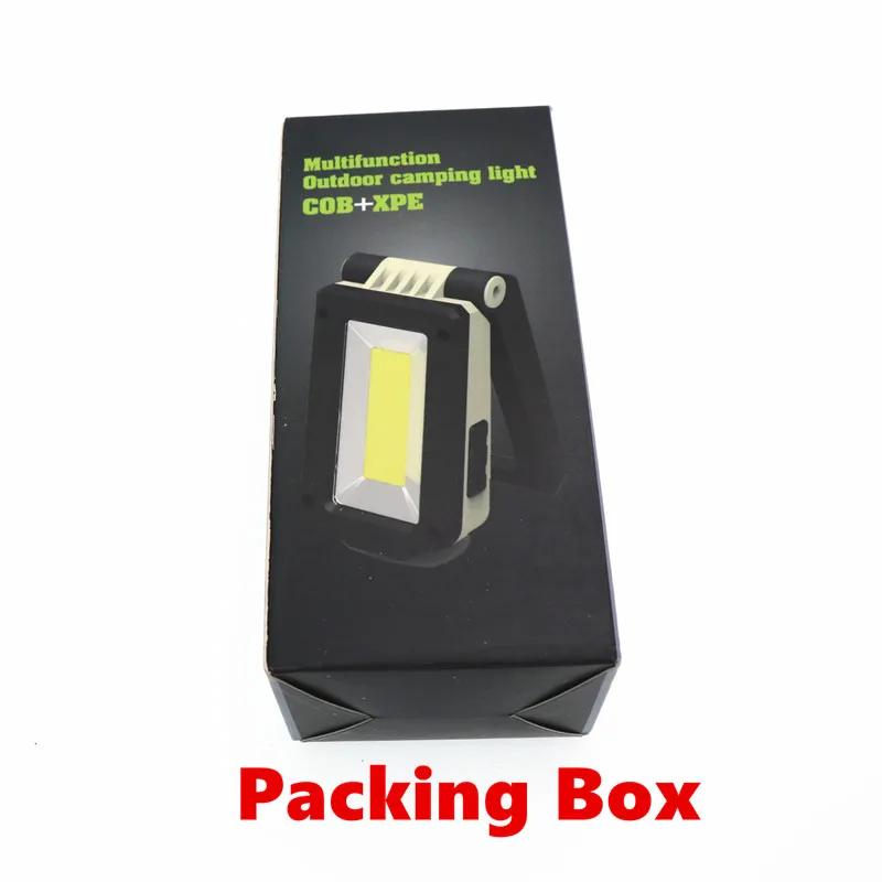 Портативный COB+ XPE светодиодный фонарик USB Перезаряжаемый светодиодный красный и белый свет магнит крючок Рабочий фонарь+ Встроенный аккумулятор