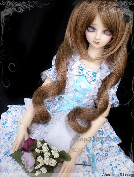 Одежда для куклы BJD/SD/небесно голубое цветочное кружевное платье принцессы