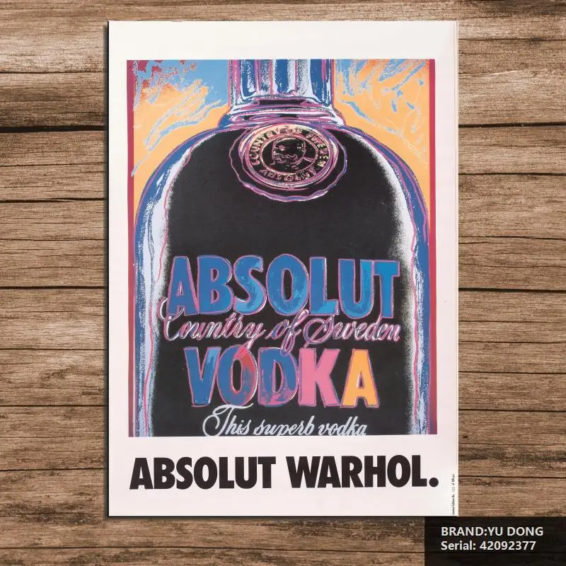 Уорхол Энди бутылку натюрморт Классической масляной Живописи Рисунок искусство