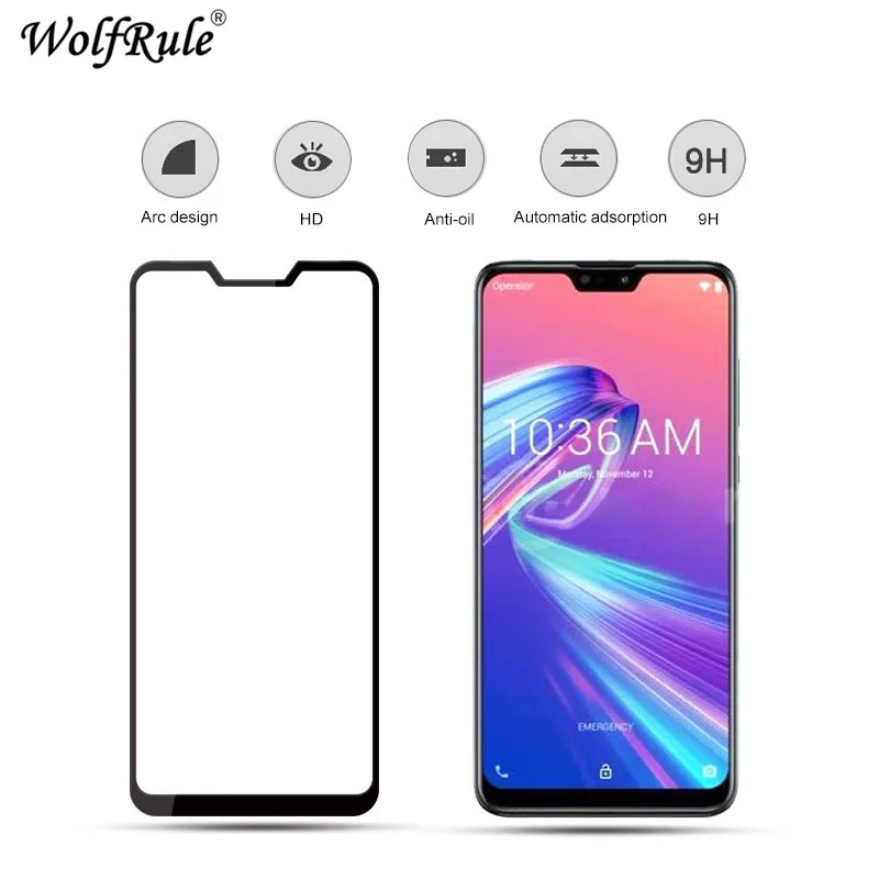 2pcs lcd screen protector asus zenfone max pro m2 zb631kl full glue glass for asus zenfone max pro m2 full cover tempered glass free global shipping