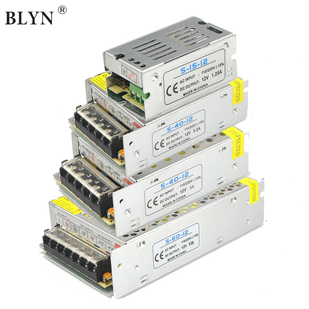 DC12V Питание блок Светодиодный светильник преобразования 1A 2A 3A 5A 10A 30A