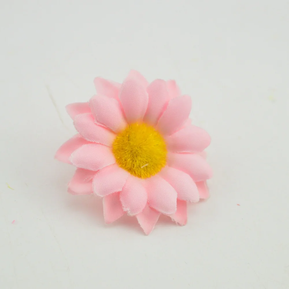 30pcs Small Silk Sunflower Handmake Artificial Flower Head Wedding Decoration DIY Wreath Gift Scrapbooking Craft Fake | Дом и сад