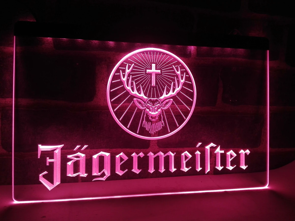 LR061 Jagermeister голова оленя светодиодный ная неоновая вывеска | Дом и сад