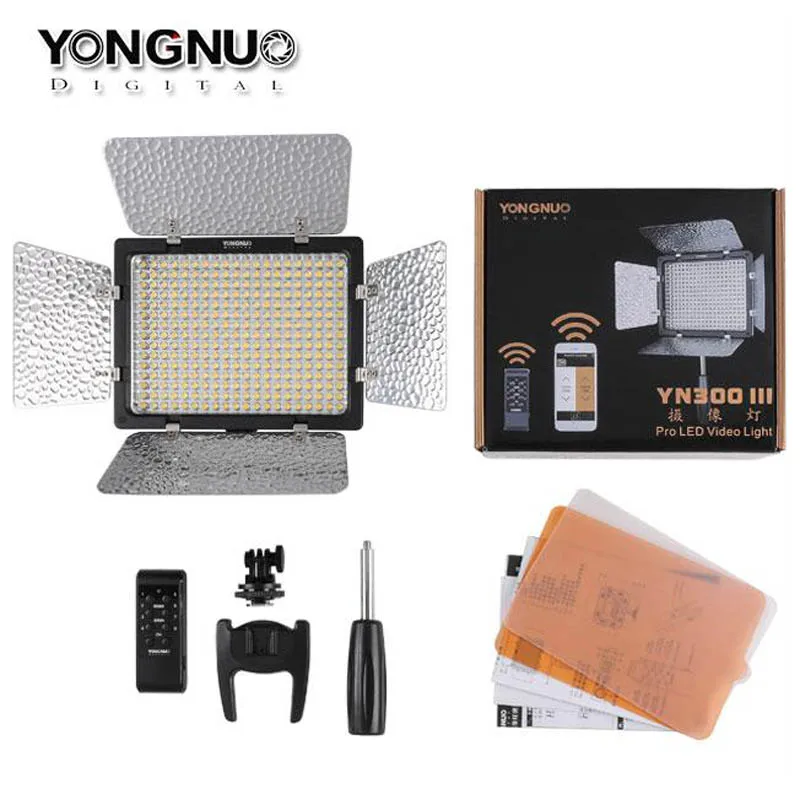 Светодиодный светильник для видеокамеры YONGNUO YN300III 3200K-5500K аккумулятор + зарядное