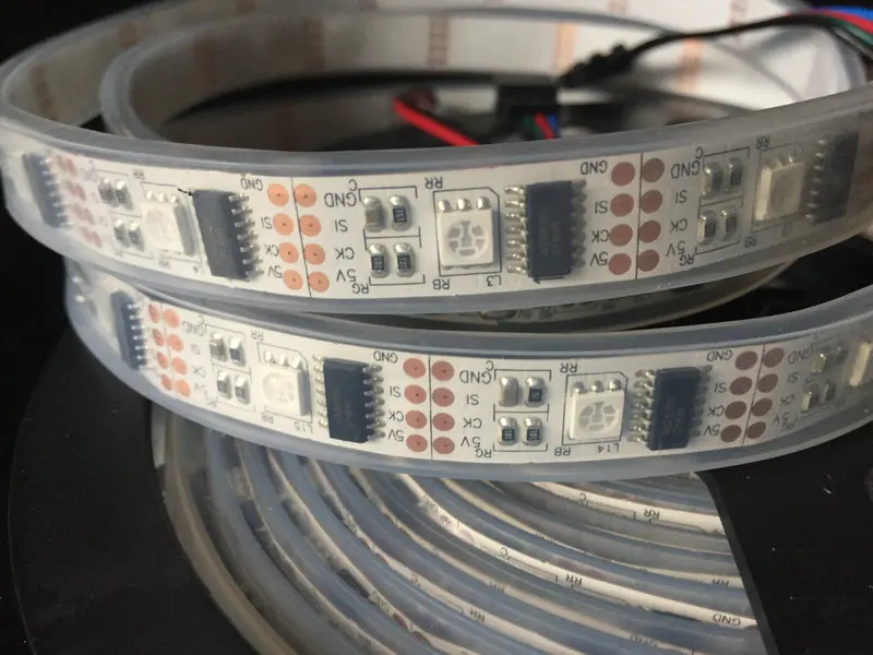 5M DC5V 16.4F WS2801 IC цифровой индивидуально адресуемых RGB светодиодный волшебного сна