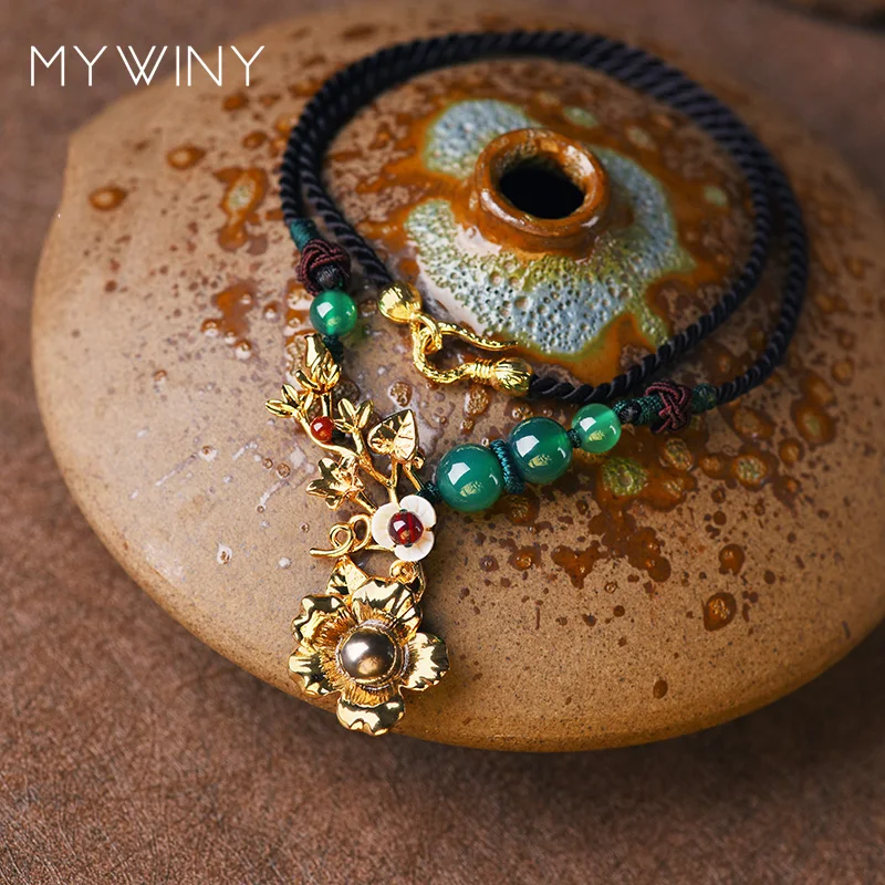 MYWINY новые чокеры цветок этническое ожерелье модные украшения из ракушек женское