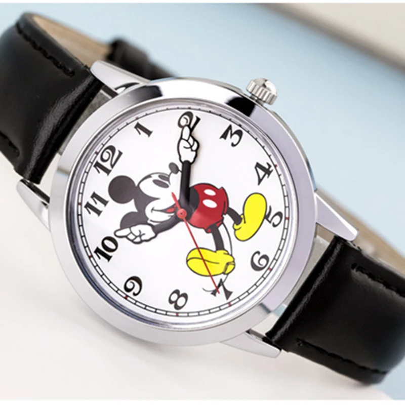Disney Микки часы происхождение наручные женские Для женщин бренд знаменитые