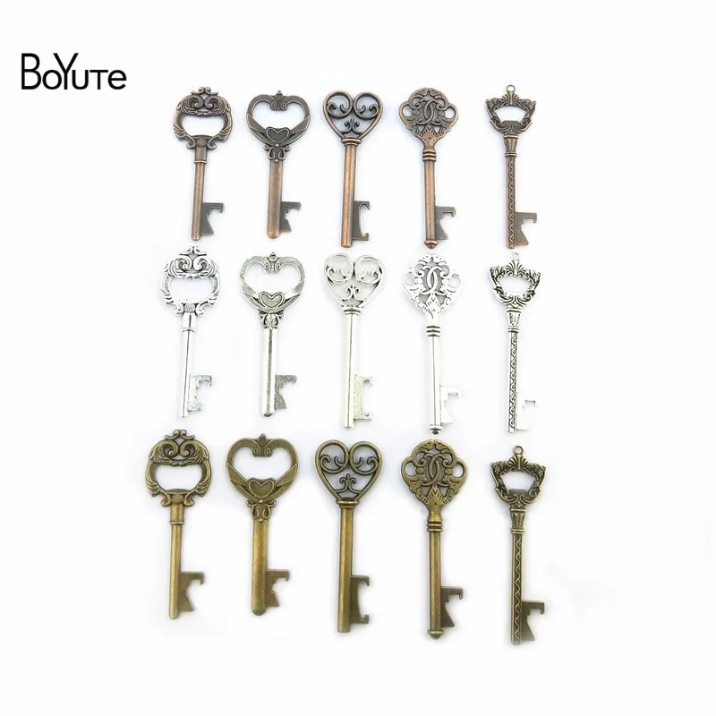 BoYuTe (5 шт./лот) оптовая продажа старинный ключ подвеска открывалка для бутылок