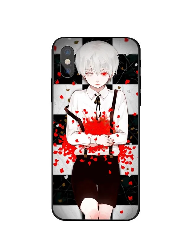 Черный мягкий чехол из ТПУ с японским Аниме Tokyo Ghoul для iPhone 11 Pro MAX 5 5S SE 6 6S Plus 7 8 XS XR