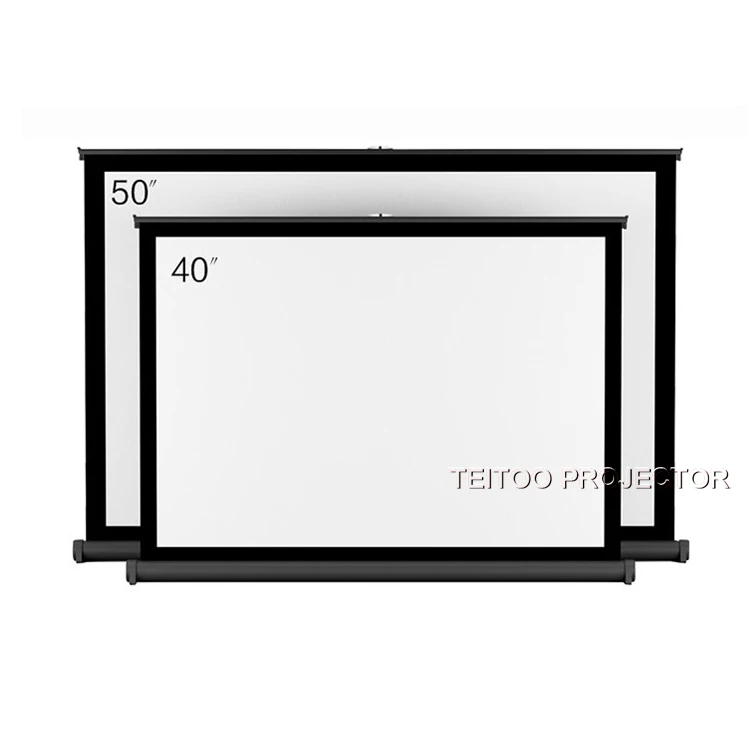 Портативный быстро складывающийся стол из белого пластика 40 дюймов 16:9 |