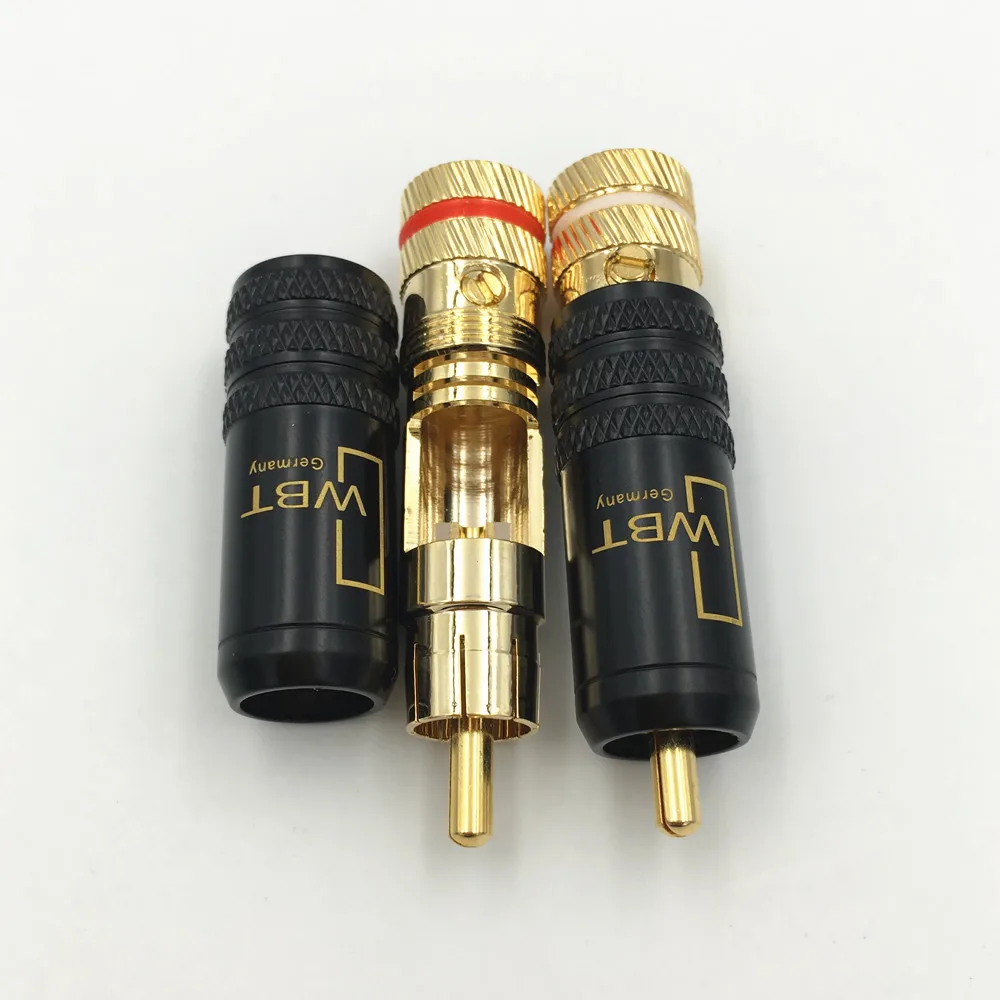100 шт. стандартные штекеры для RCA медные позолоченные штекеры|plug auto|plug in fuse holderplug for