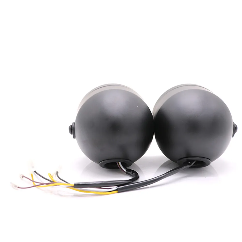 H4 35 Вт 3 5 &quotмотоцикл сбоку двойная фара Ретро налобный фонарь Dominator для Bobber Chopper