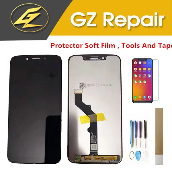 

5.7 Inch For Motorola Moto G7 Play LCD Display With Touch Sensor Glass Digiziter With Protector Soft Film , Tools And Tape