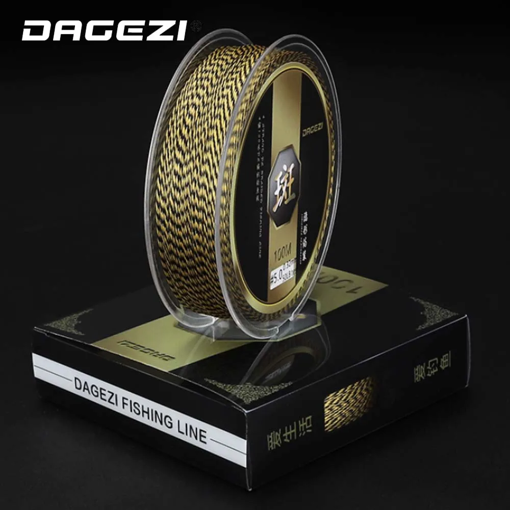 Плетеная рыболовная леска DAGEZI из 4 нитей 25/30/40/50/80 фунтов 100 м|Рыболовные лески| |