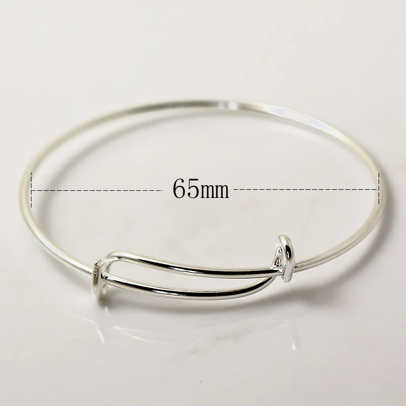 silver plated Beadsnice браслет с подвесками пустые Браслеты Регулируемый размер расширяемый, чтобы соответствовать запястье персонализировать женщин ювелирные аксессуары ID28593 - Окраска металла: silver plated