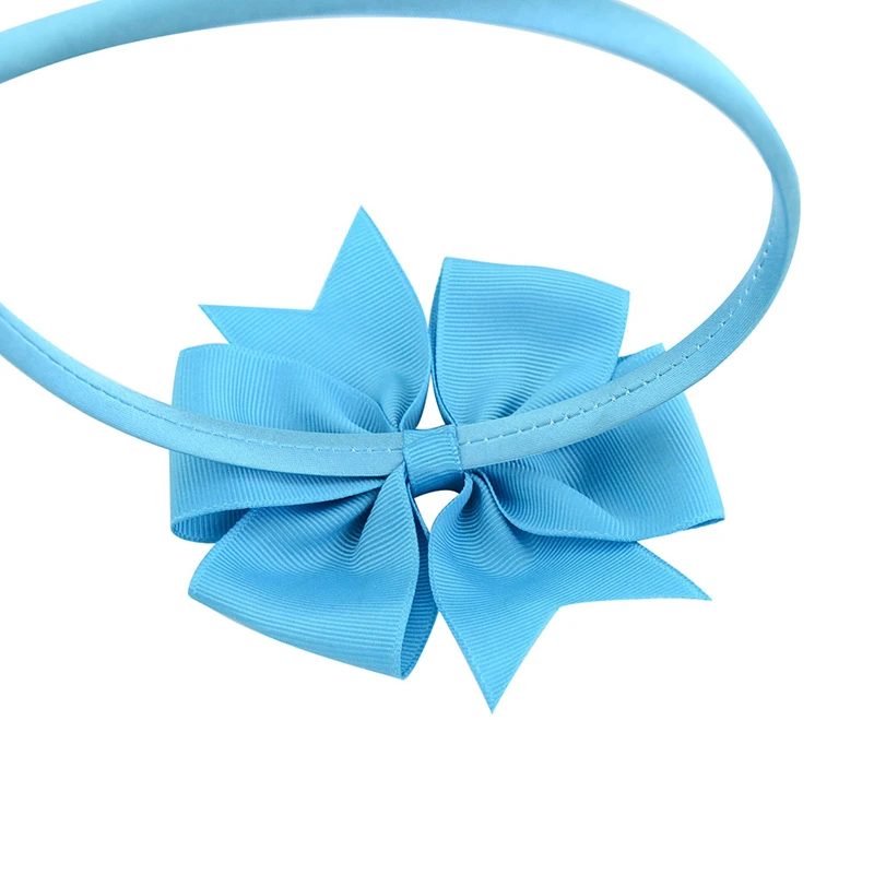 4 дюйма Девушки ободки для волос с бантиками повязки на голову Детские