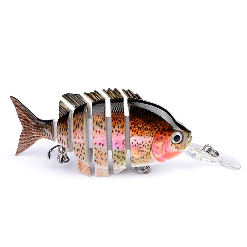 10 см 14 г многосекционные 6 сегментов рыболовная плавающая приманка Crankbait