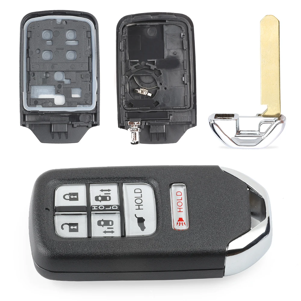 KEYECU для Honda Odyssey замена Смарт-пульт дистанционного управления ключ корпус fob крышка 6 Кнопка