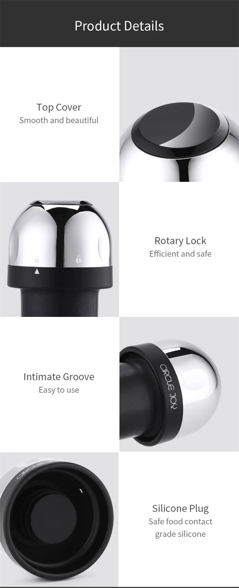Xiaomi Mijia Circle Joy мини-пробка для Шампанского Пробка для вина игристое вино ABS материал мини-пробка сохраняет свежесть