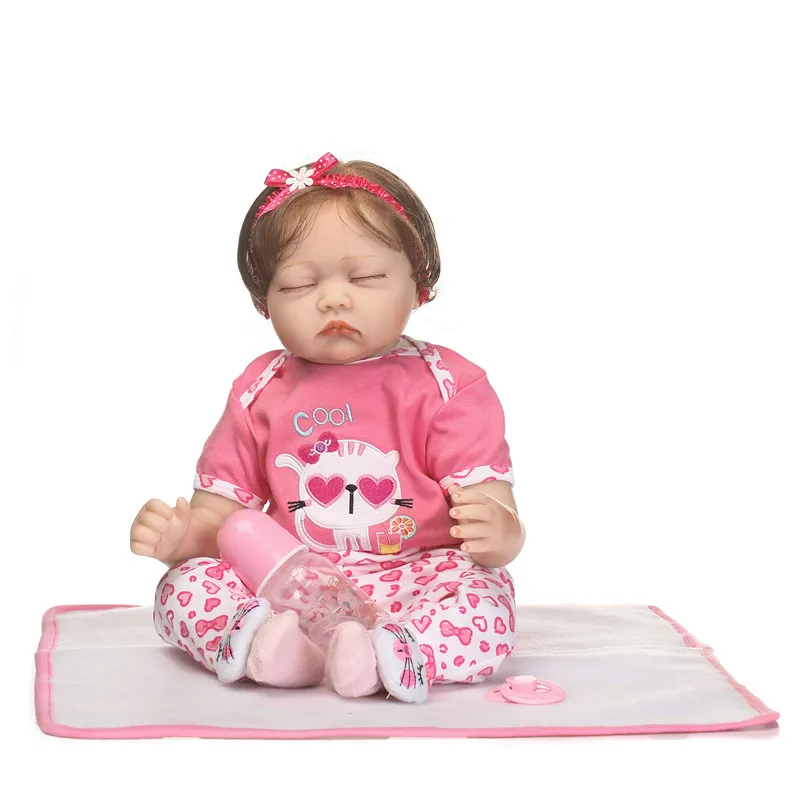 NPK новые настоящие спящие новорожденные дети куклы для девочек игрушки 22 &quot55 см