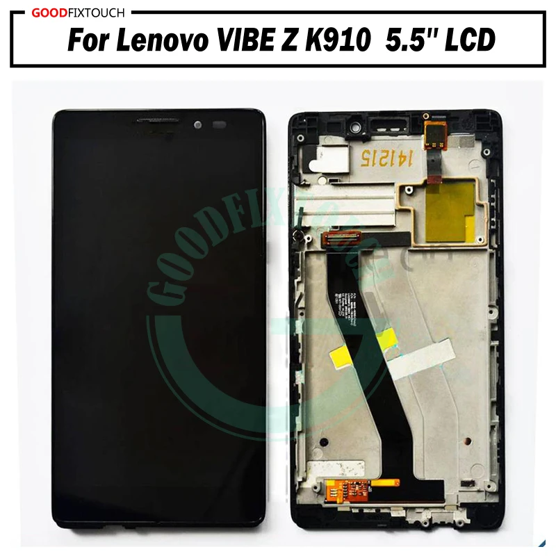 ЖК-дисплей 5 ''для Lenovo VIBE Z K910 с сенсорным экраном и дигитайзером в сборе рамкой